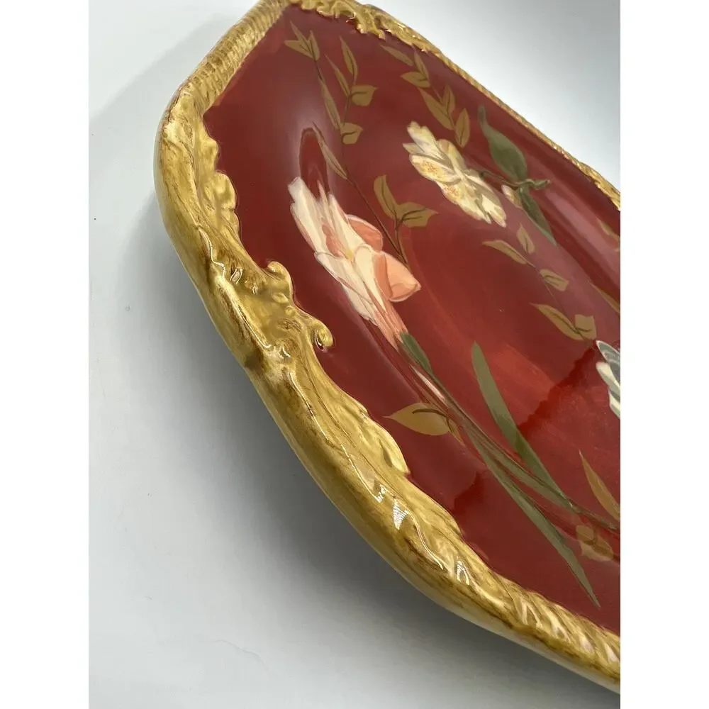 Raymond Waites Crimson Garden‎ by Certified Int Dinner Plate Red Replacement